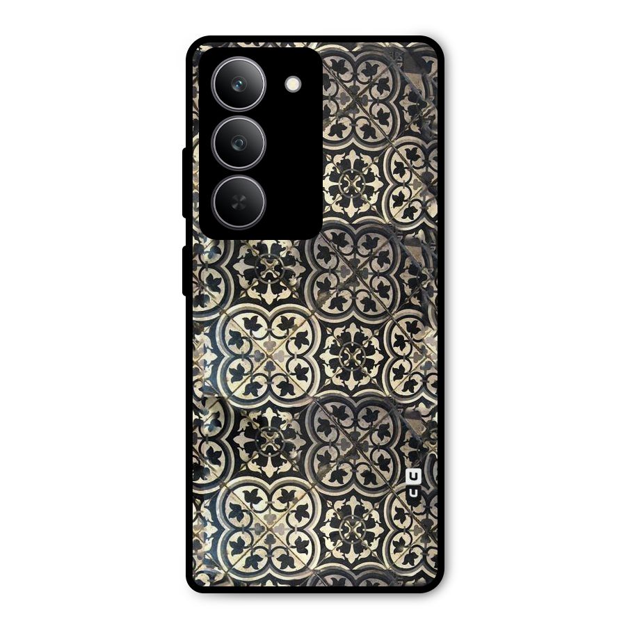 Floral Tile Metal Back Case for Realme 14x