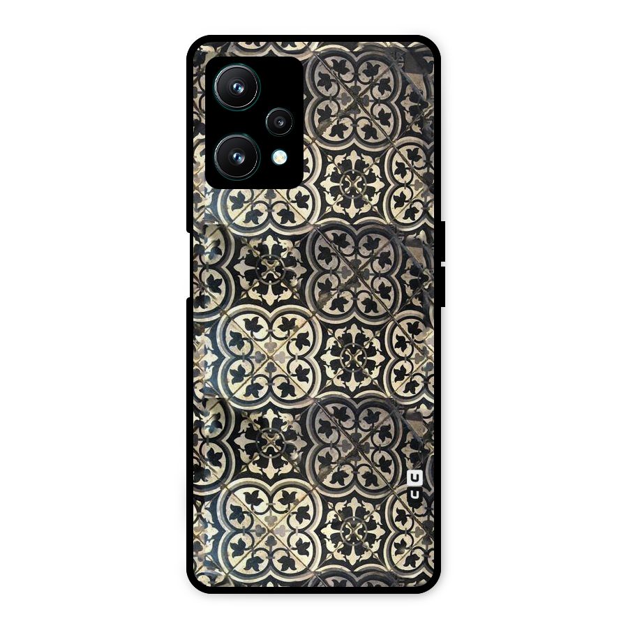 Floral Tile Metal Back Case for Realme 9 Pro 5G
