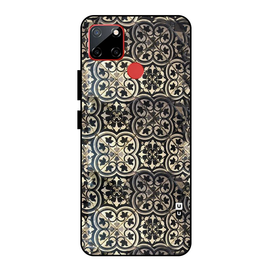 Floral Tile Metal Back Case for Realme C12