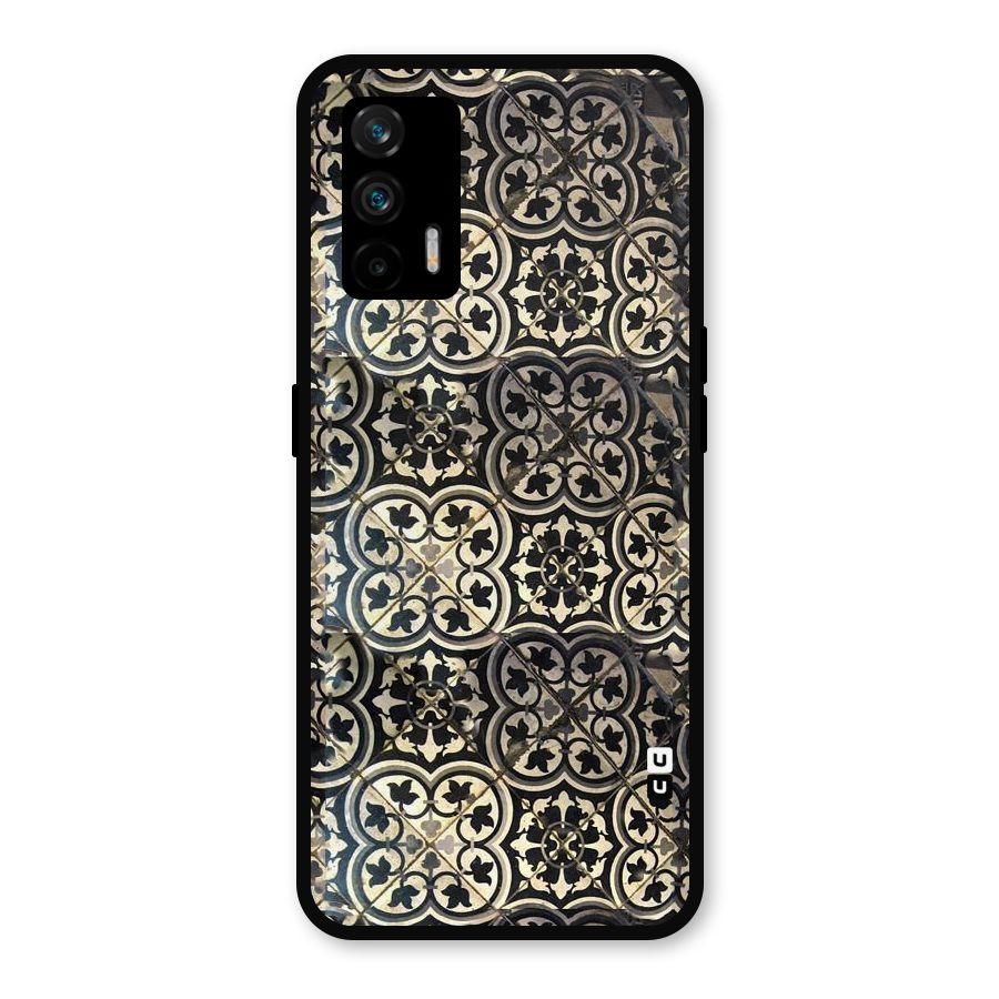 Floral Tile Metal Back Case for Realme GT 5G