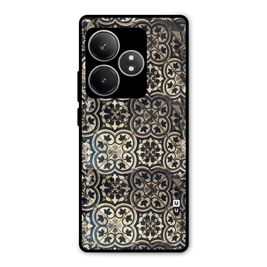 Floral Tile Metal Back Case for Realme GT 6T