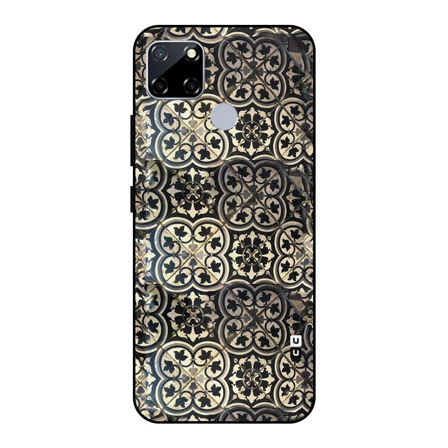 Floral Tile Metal Back Case for Realme Narzo 20