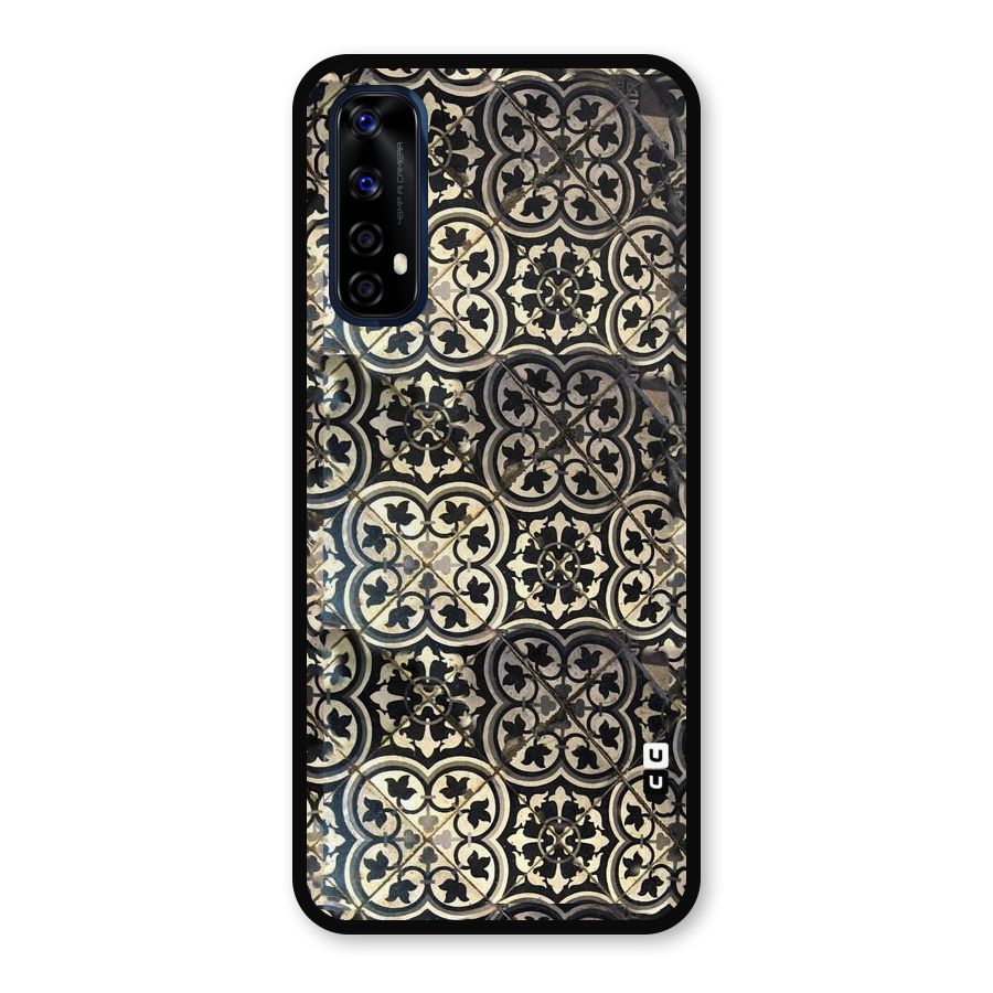 Floral Tile Metal Back Case for Realme Narzo 20 Pro