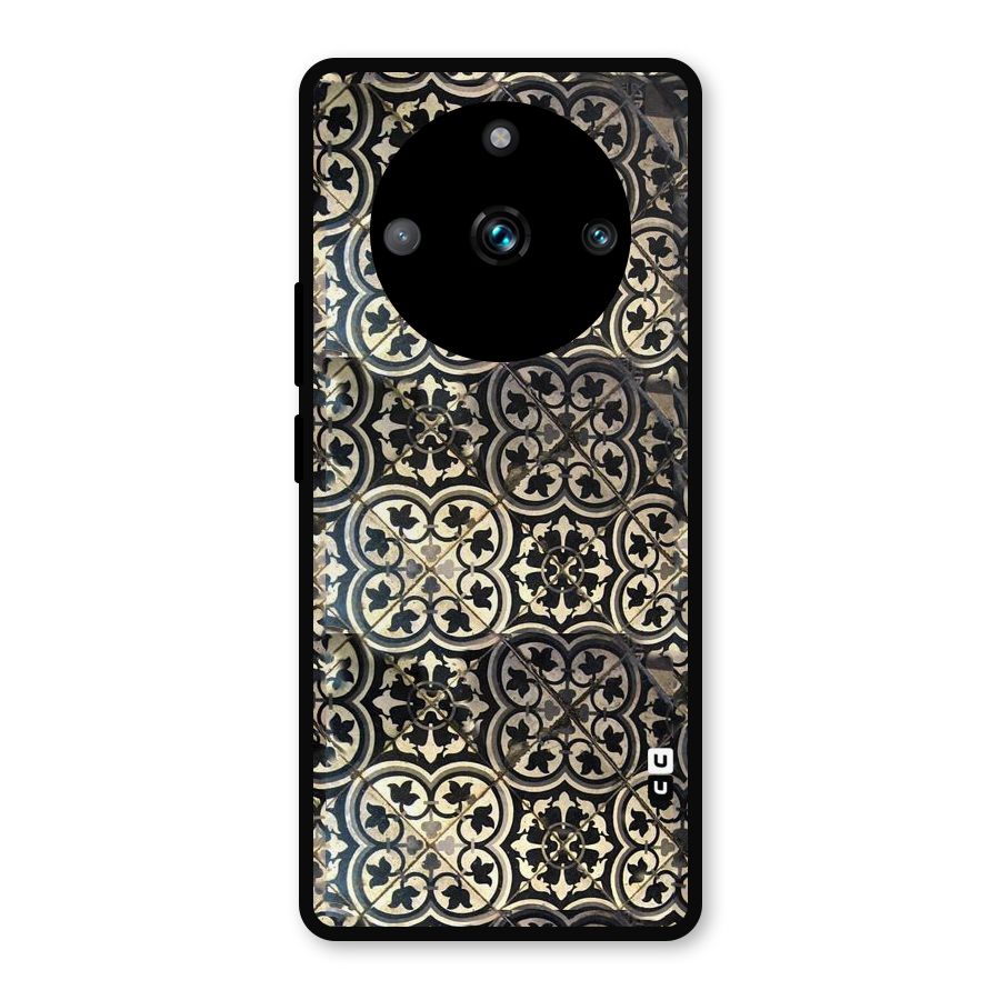 Floral Tile Metal Back Case for Realme Narzo 60 Pro