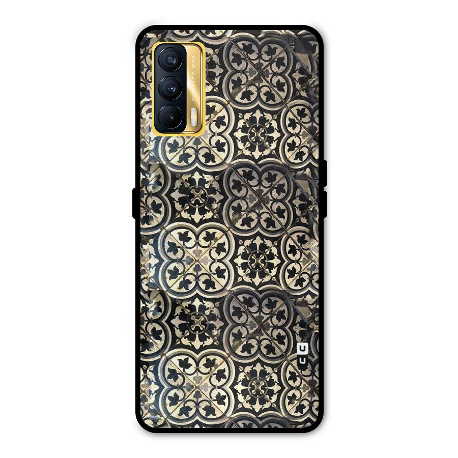Floral Tile Metal Back Case for Realme X7