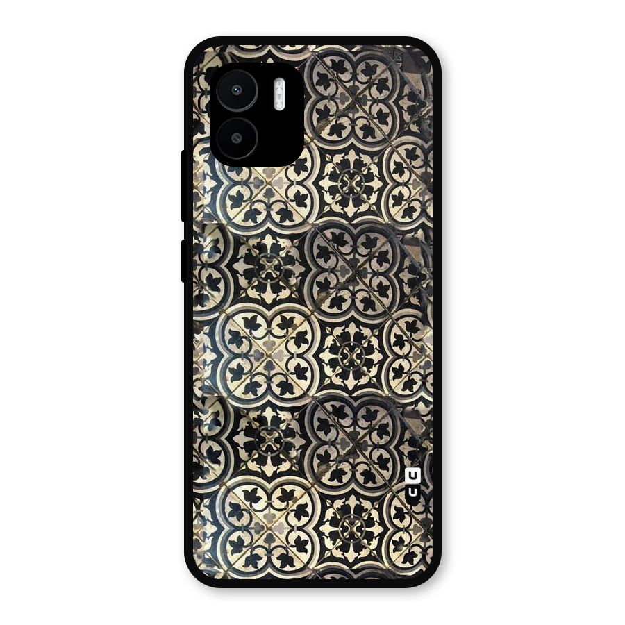 Floral Tile Metal Back Case for Redmi A1