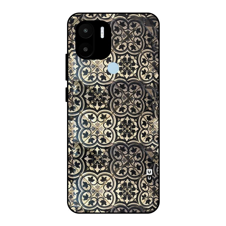 Floral Tile Metal Back Case for Redmi A2+