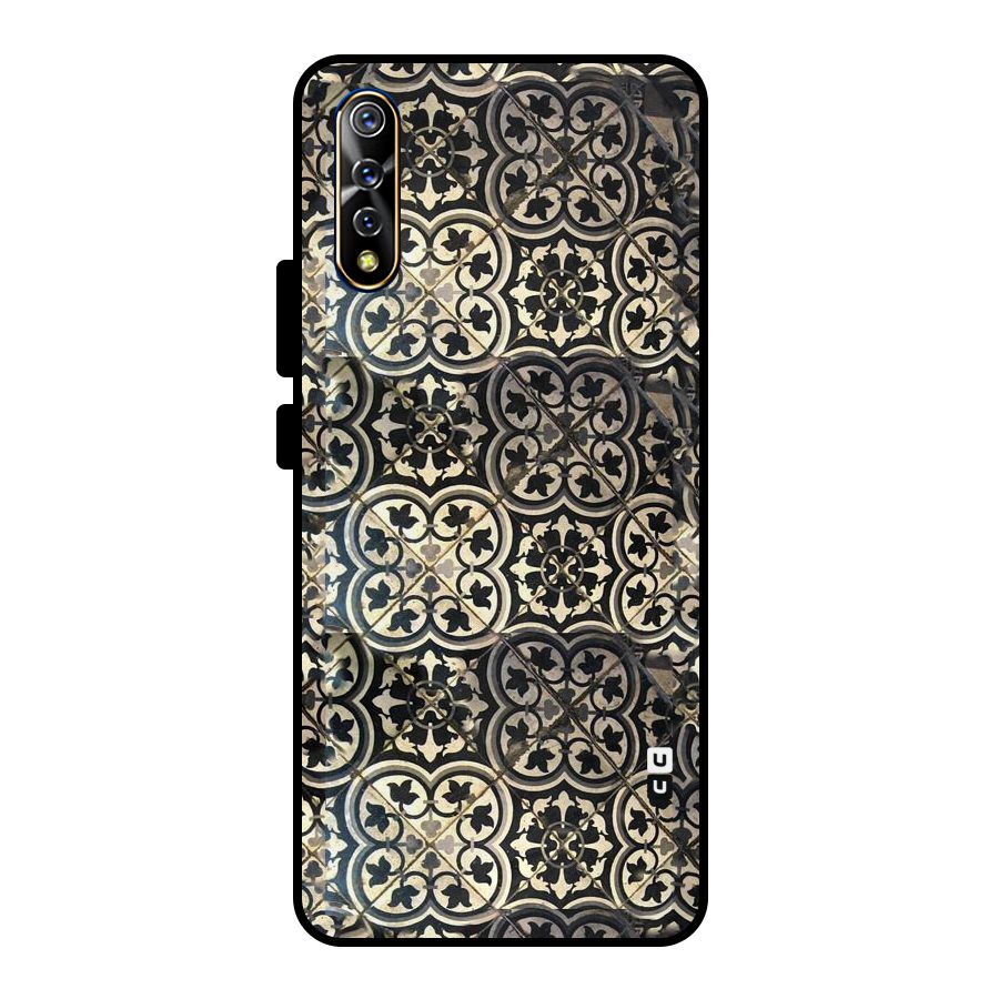 Floral Tile Metal Back Case for Vivo S1