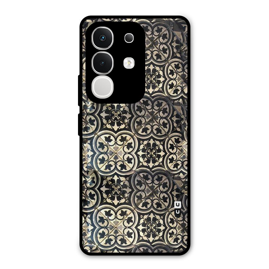 Floral Tile Metal Back Case for Vivo T4x