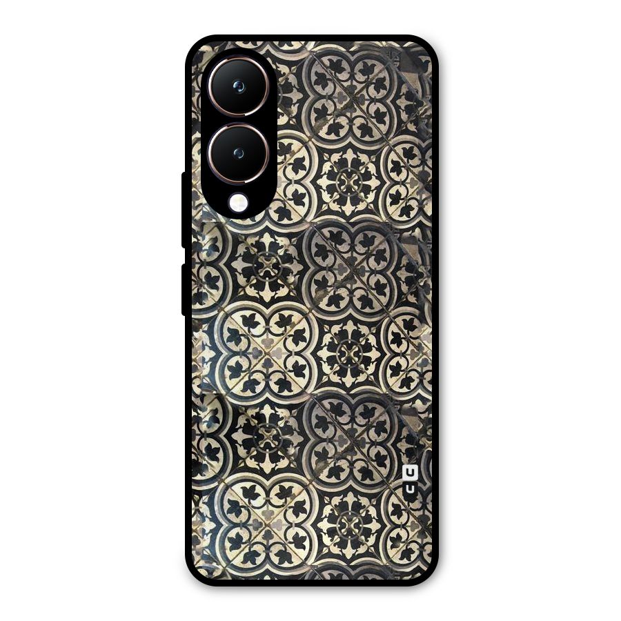 Floral Tile Metal Back Case for Vivo Y28