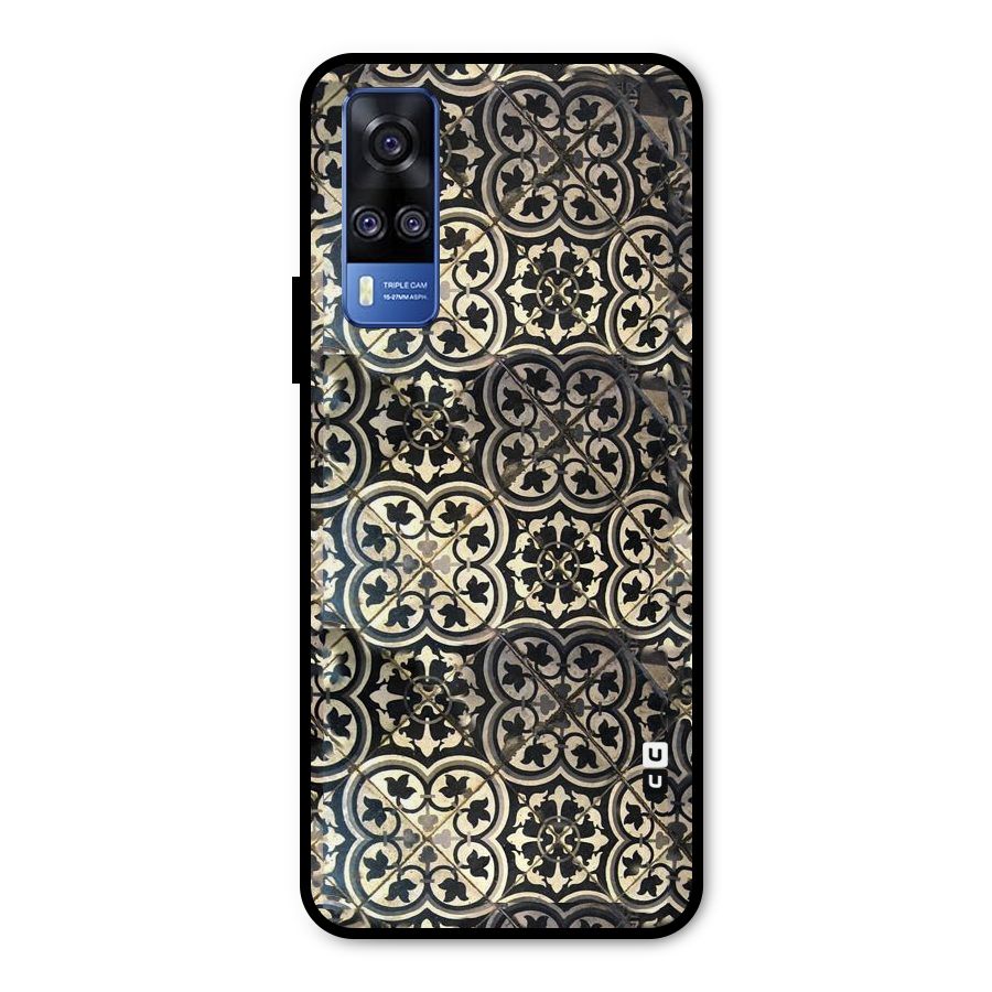 Floral Tile Metal Back Case for Vivo Y51A