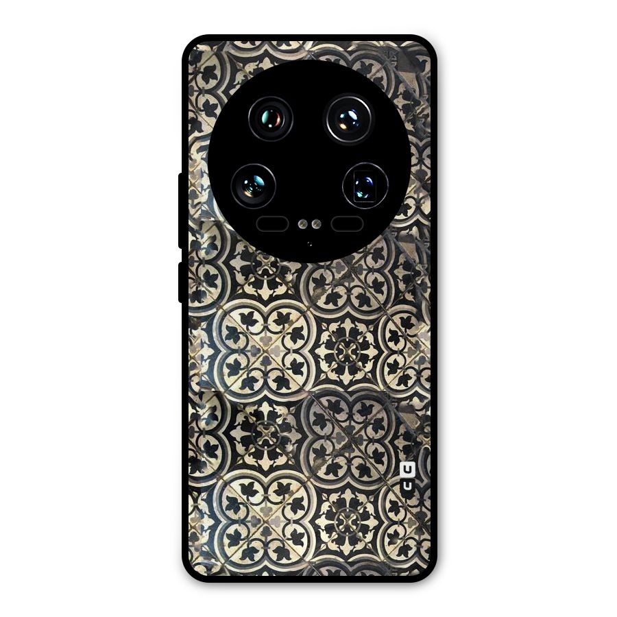 Floral Tile Metal Back Case for Xiaomi 14 Ultra