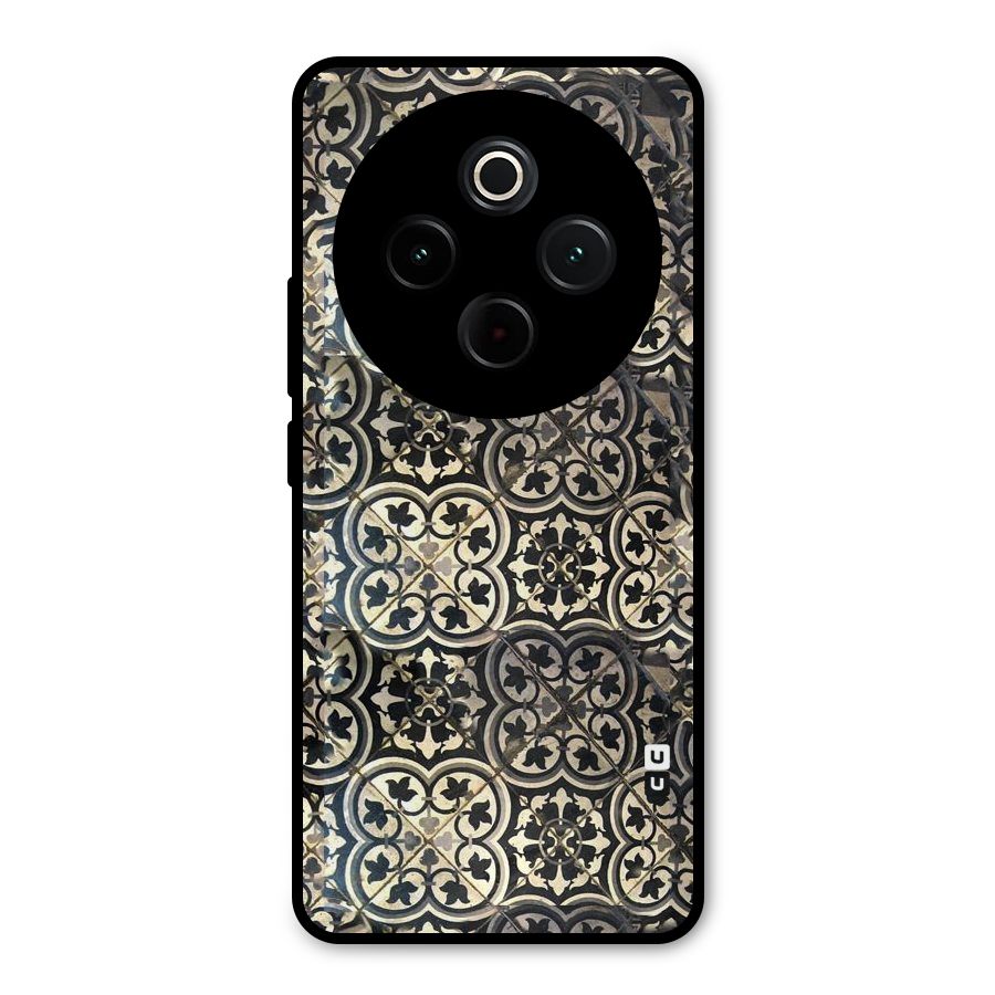 Floral Tile Metal Back Case for iQOO Z10