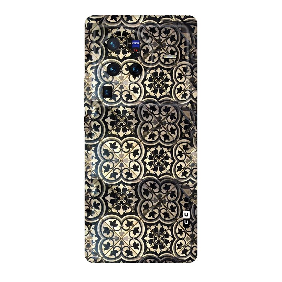 Floral Tile Original Polycarbonate Back Case for Vivo X80