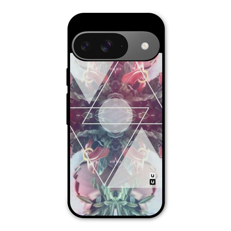 Floral Triangle Metal Back Case for Google Pixel 9