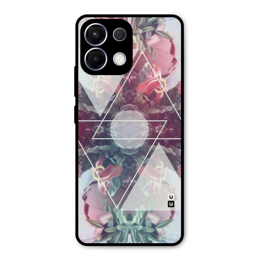Floral Triangle Metal Back Case for Oppo K13