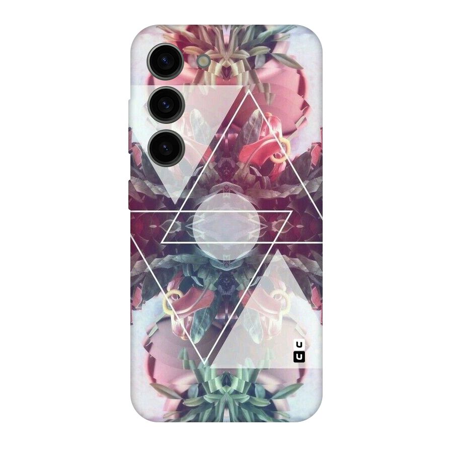 Floral Triangle Original Polycarbonate Back Case for Galaxy S23