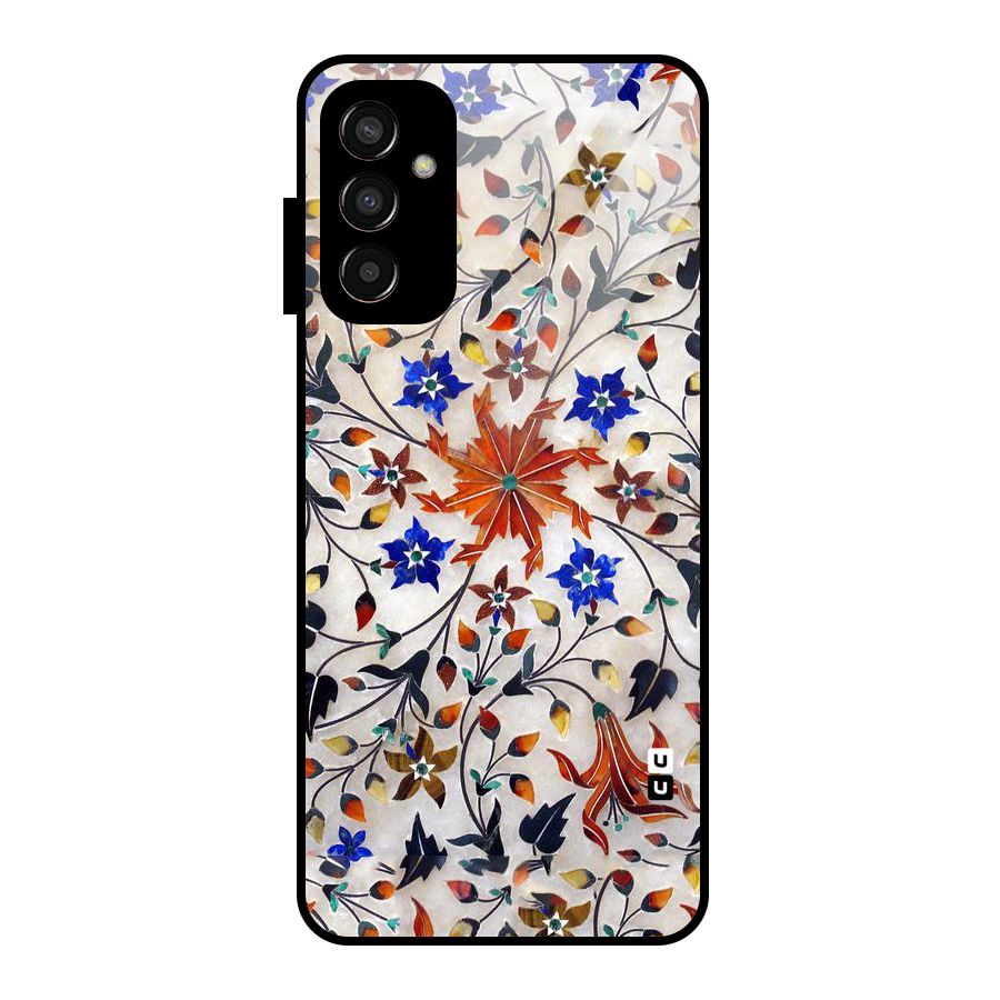 Floral Vintage Bloom Glass Back Case for Galaxy F13