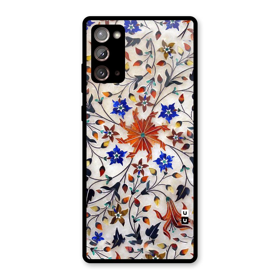 Floral Vintage Bloom Glass Back Case for Galaxy Note 20