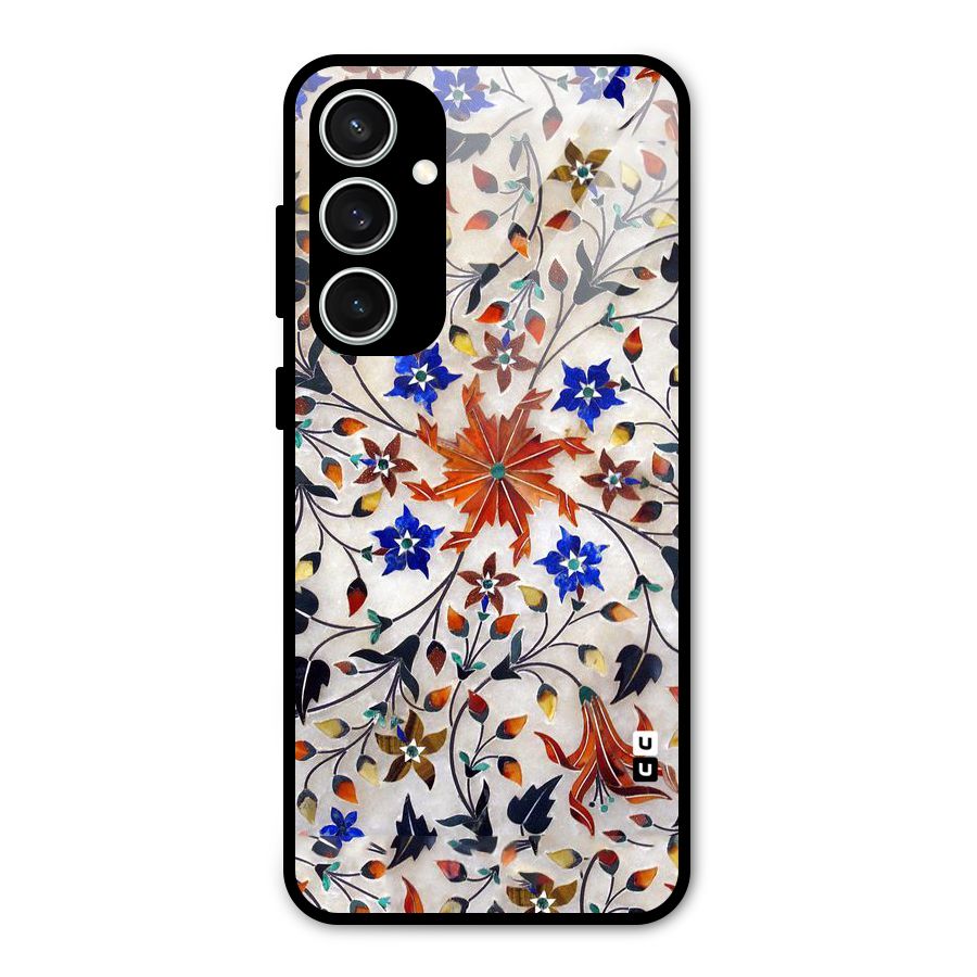 Floral Vintage Bloom Glass Back Case for Galaxy S23 FE