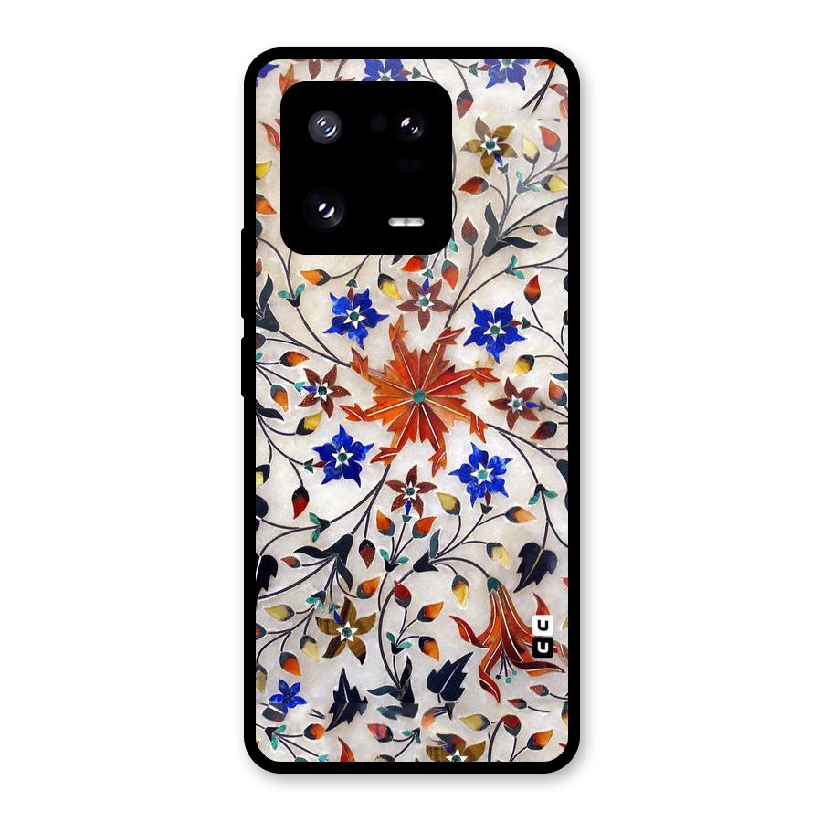Floral Vintage Bloom Glass Back Case for Xiaomi 13 Pro