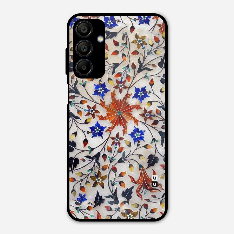 Floral Vintage Bloom Metal Back Case for Galaxy A15 5G