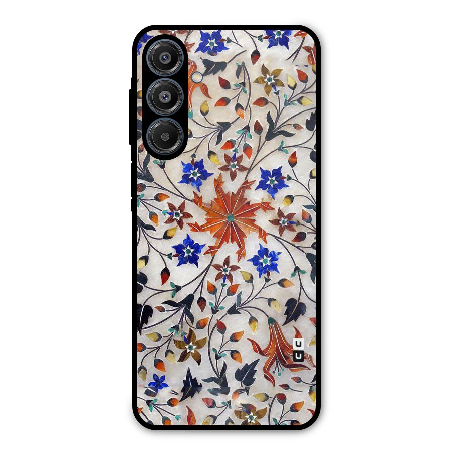 Floral Vintage Bloom Metal Back Case for Galaxy A16 5G