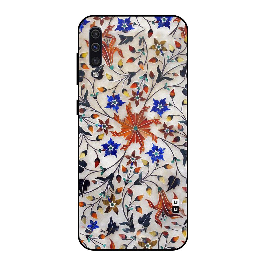 Floral Vintage Bloom Metal Back Case for Galaxy A30s