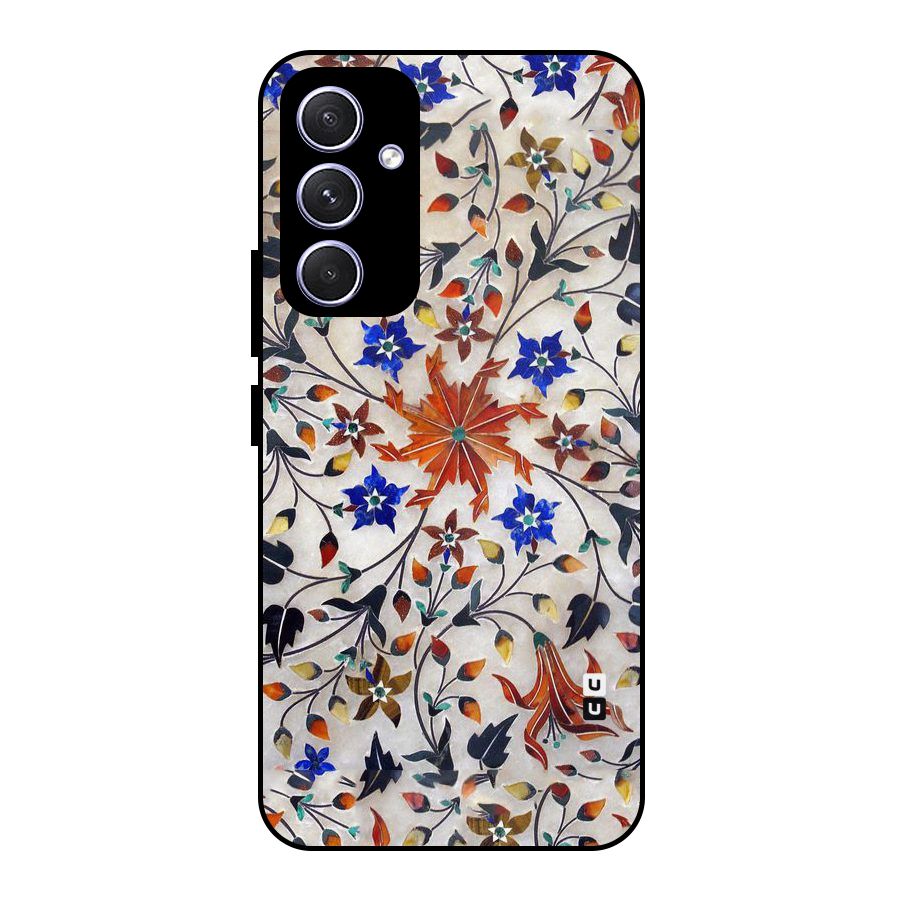 Floral Vintage Bloom Metal Back Case for Galaxy A54