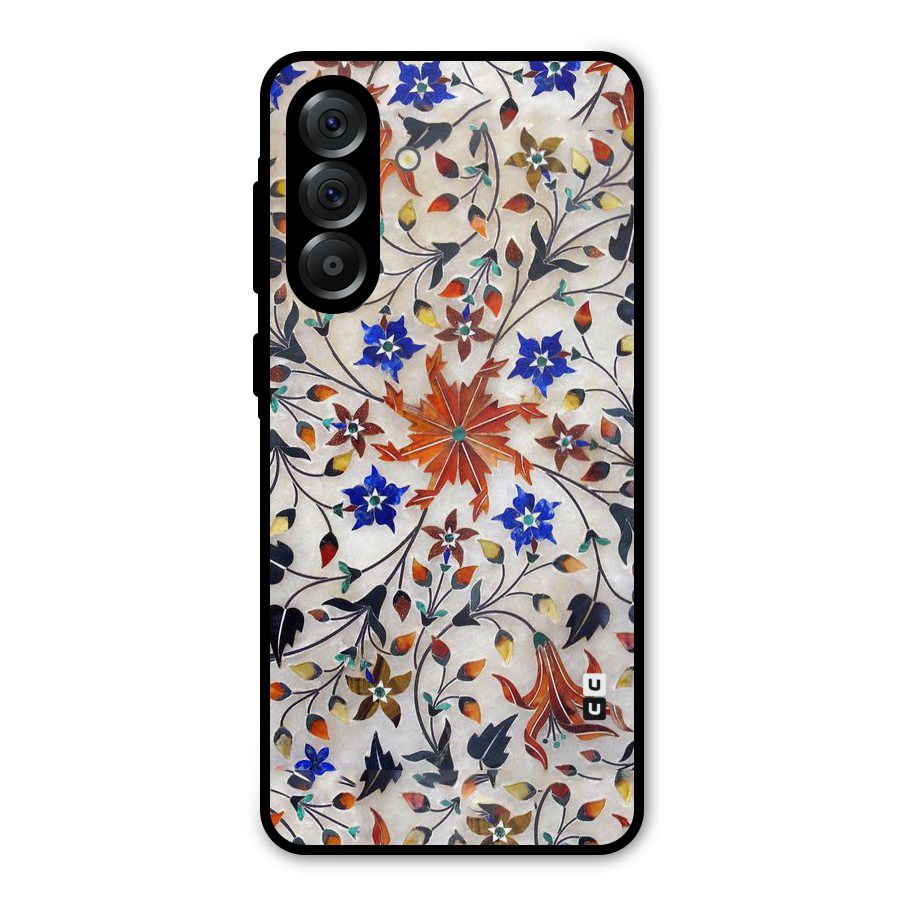 Floral Vintage Bloom Metal Back Case for Galaxy A56