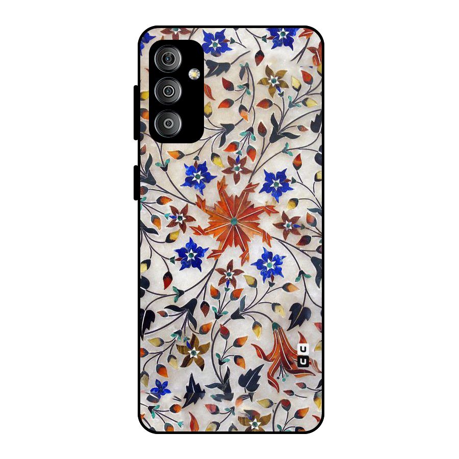 Floral Vintage Bloom Metal Back Case for Galaxy F23