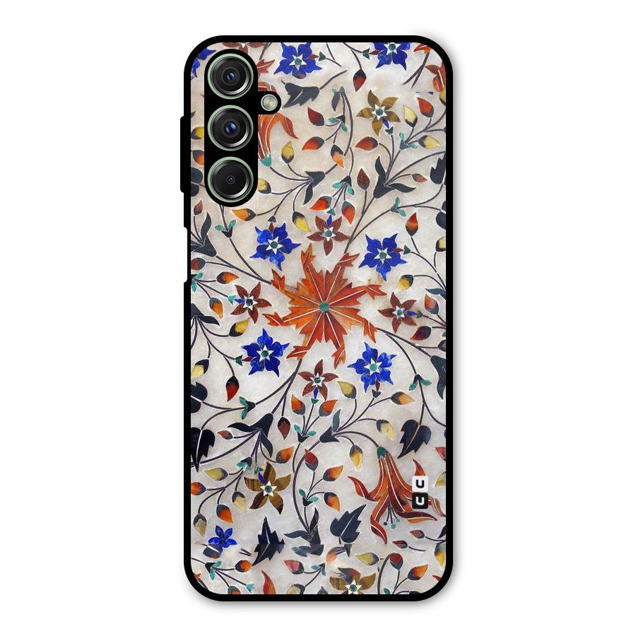 Floral Vintage Bloom Metal Back Case for Galaxy F34