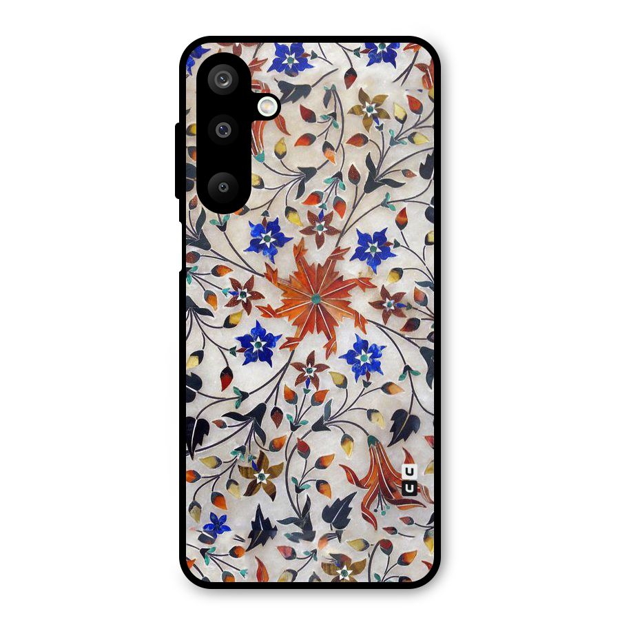 Floral Vintage Bloom Metal Back Case for Galaxy M16