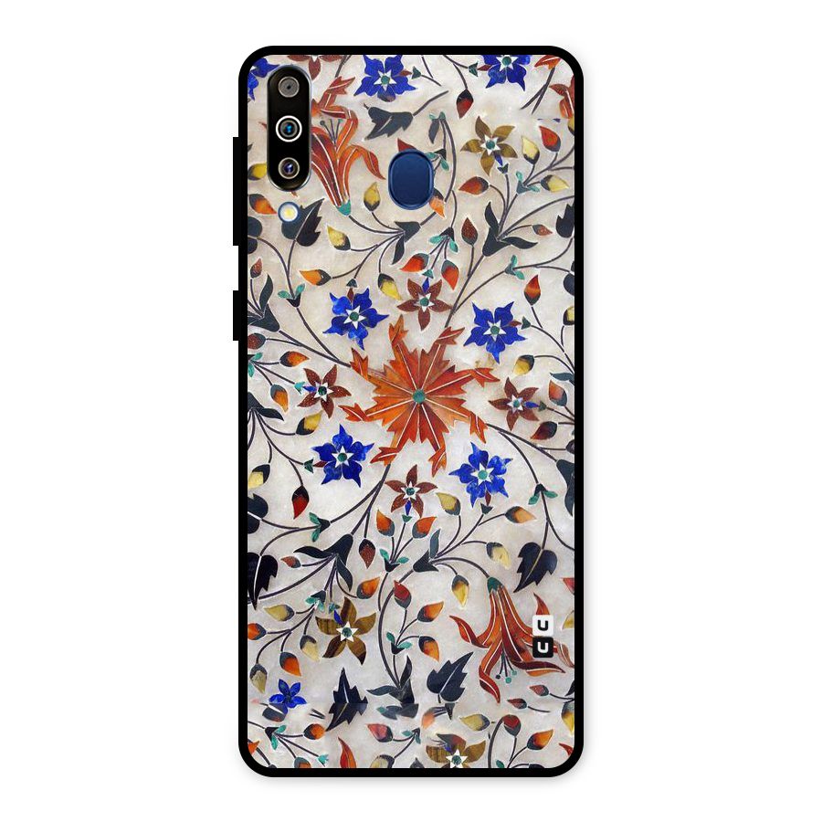 Floral Vintage Bloom Metal Back Case for Galaxy M30