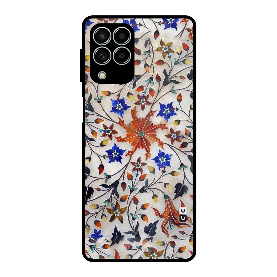 Floral Vintage Bloom Metal Back Case for Galaxy M33