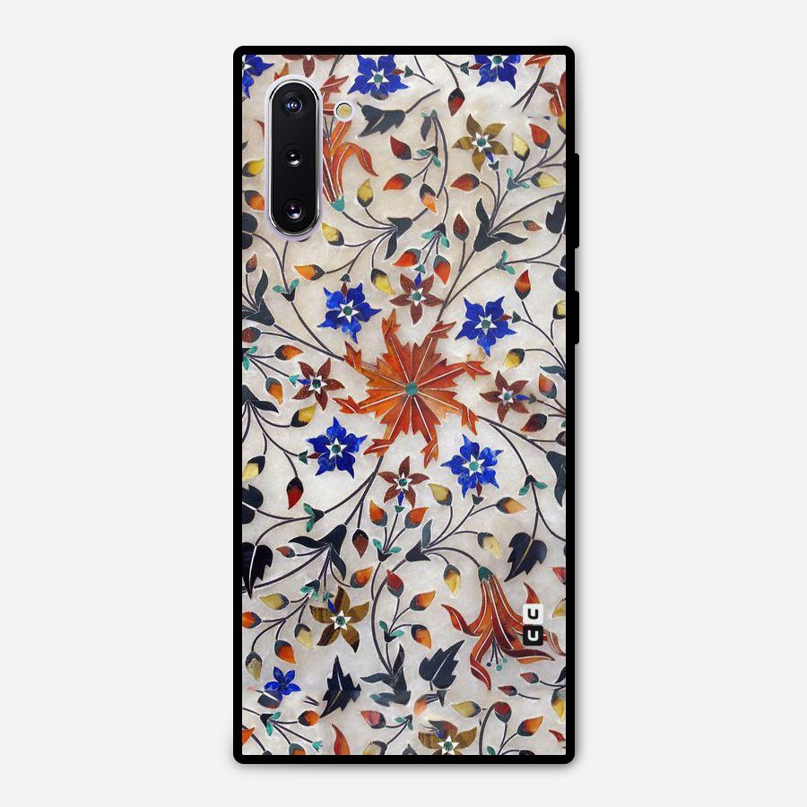 Floral Vintage Bloom Metal Back Case for Galaxy Note 10