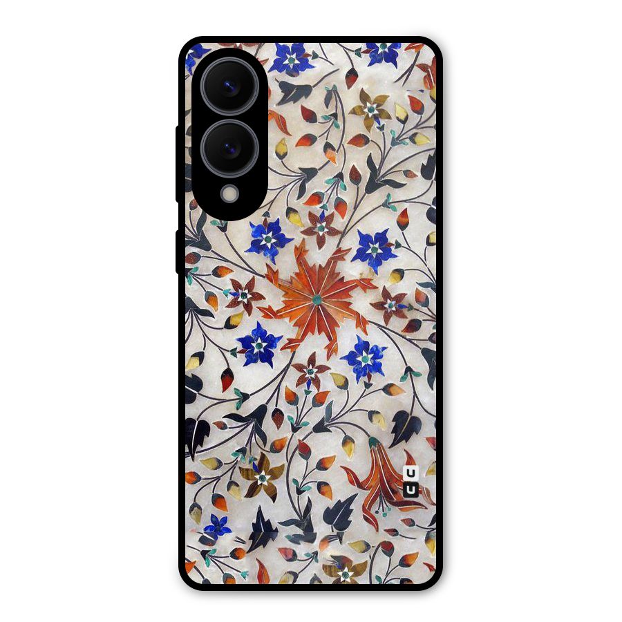 Floral Vintage Bloom Metal Back Case for Galaxy S25 Edge