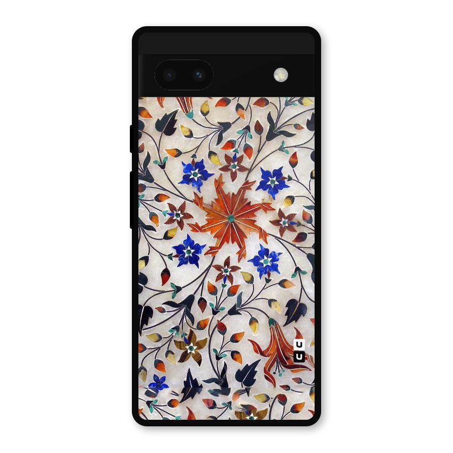 Floral Vintage Bloom Metal Back Case for Google Pixel 6a