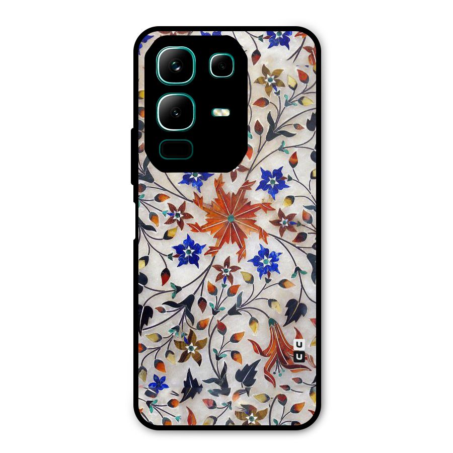 Floral Vintage Bloom Metal Back Case for Infinix Note 50x