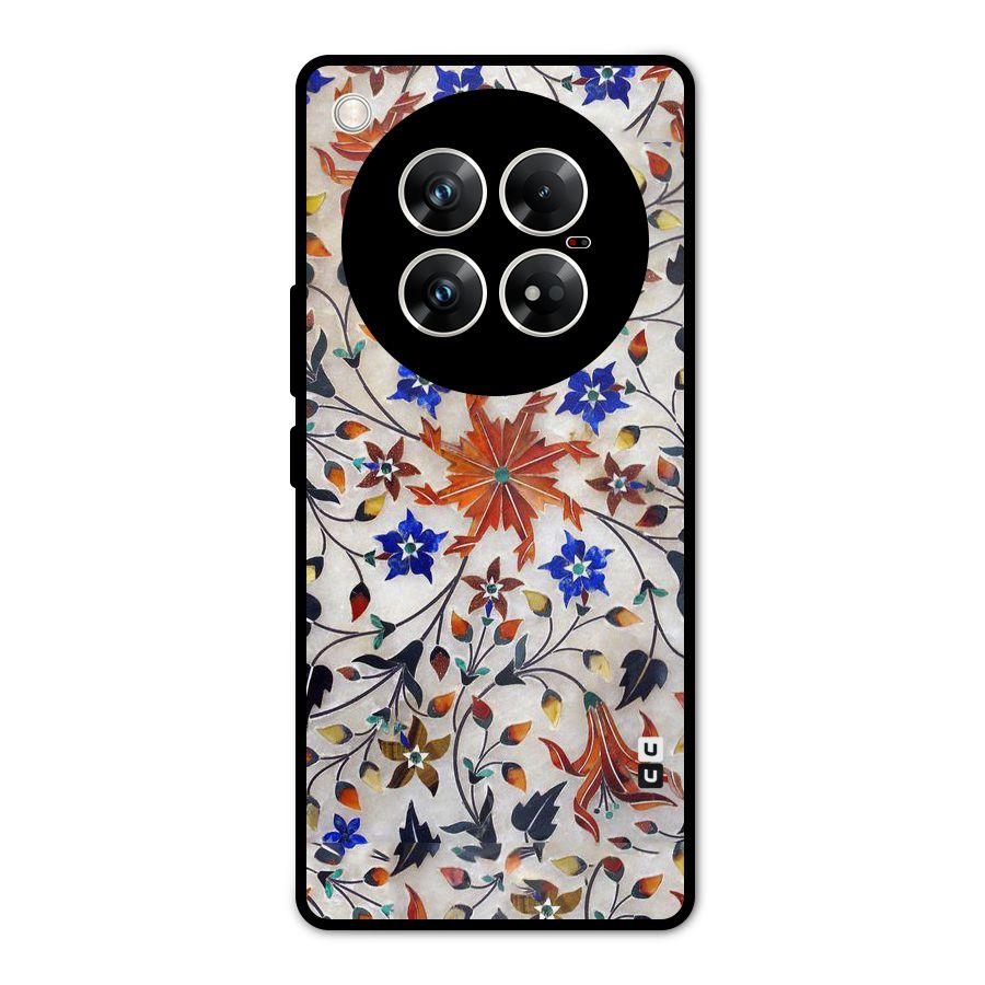 Floral Vintage Bloom Metal Back Case for Infinix Zero 40 5G