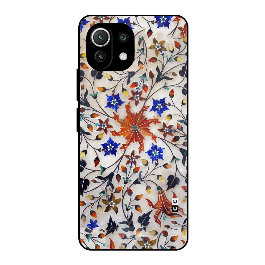 Floral Vintage Bloom Metal Back Case for Mi 11 Lite