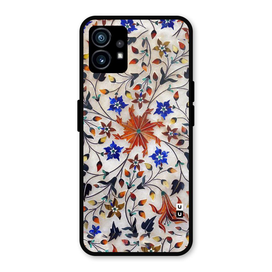 Floral Vintage Bloom Metal Back Case for Nothing Phone 1