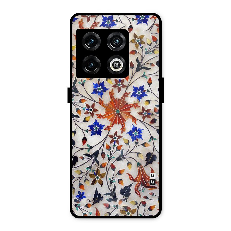 Floral Vintage Bloom Metal Back Case for OnePlus 10 Pro 5G