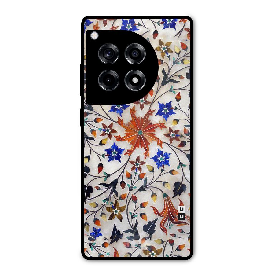 Floral Vintage Bloom Metal Back Case for OnePlus 12R