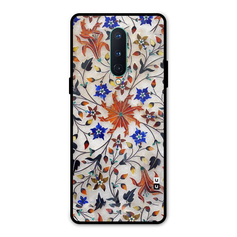 Floral Vintage Bloom Metal Back Case for OnePlus 8