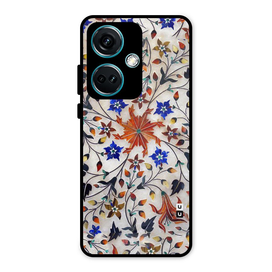 Floral Vintage Bloom Metal Back Case for OnePlus Nord CE 3 5G