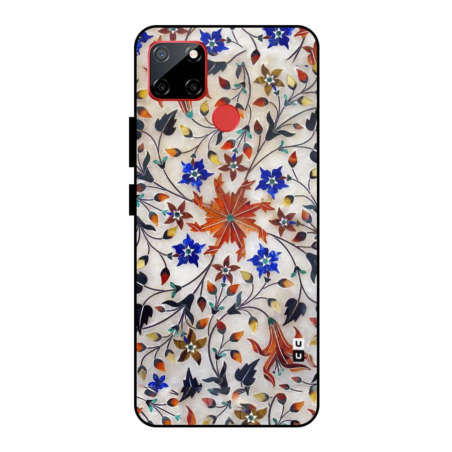 Floral Vintage Bloom Metal Back Case for Realme C12
