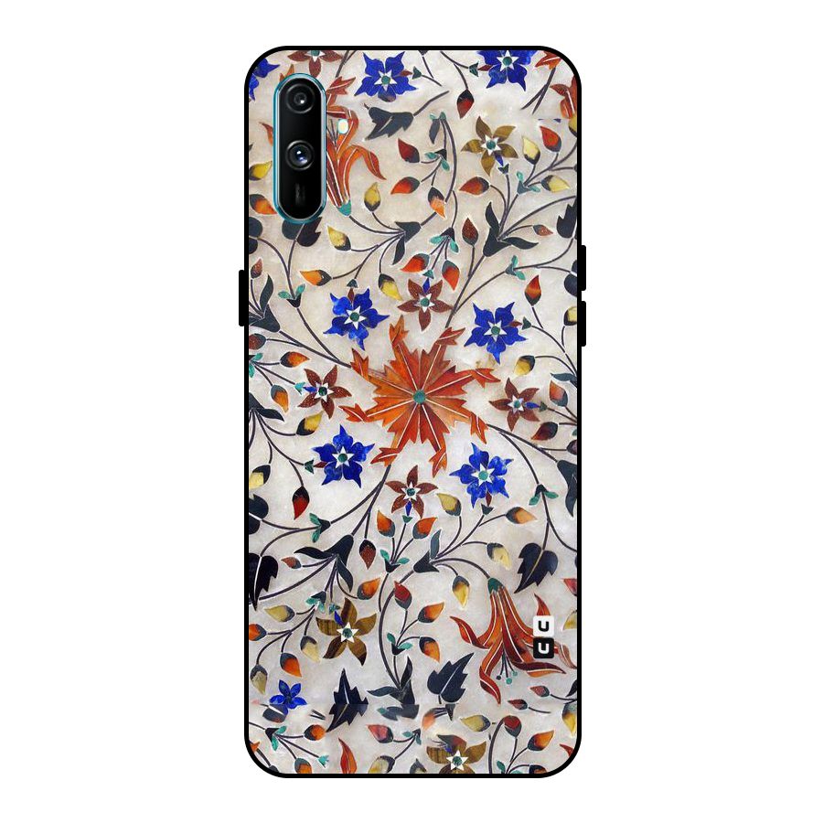 Floral Vintage Bloom Metal Back Case for Realme C3