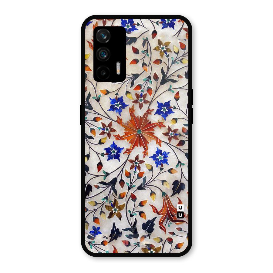 Floral Vintage Bloom Metal Back Case for Realme GT 5G