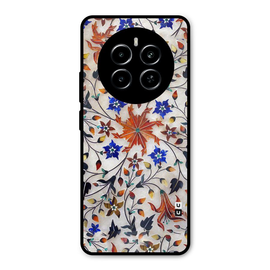 Floral Vintage Bloom Metal Back Case for Realme P1